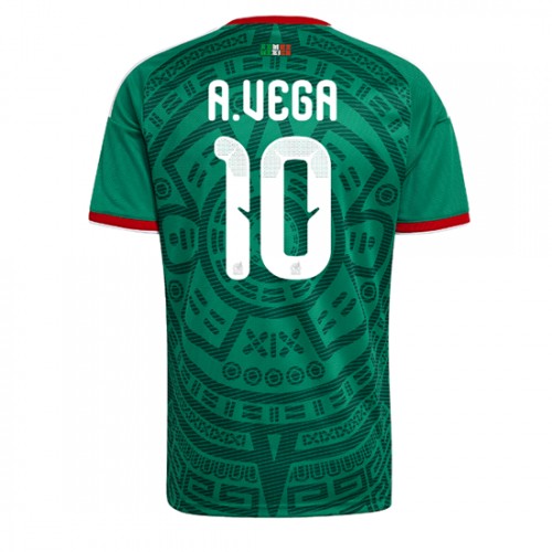 Stroje piłkarskie Meksyk Alexis Vega #10 Koszulka Podstawowej MŚ 2026 Krótki Rękaw